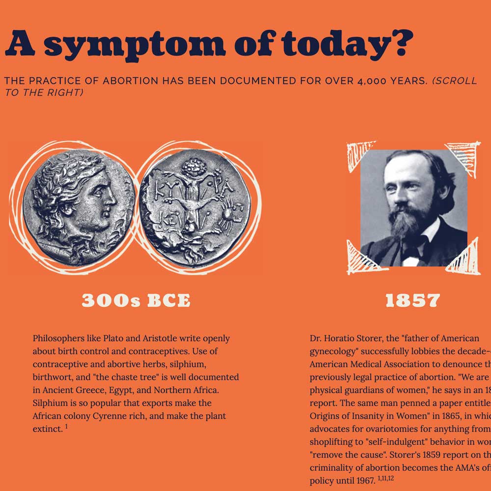 Screenshot of timeline widget